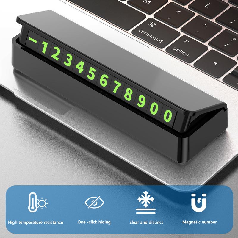 VAORLO Araba Styling Geçici Park Kartı Telefon Numarası Kart Plakası Telefon Numarası Araba Park Durdurma Araba-styling Otomobil Aksesuarları