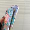 Korean Retro Oil Painting Phone Case For iPhone 16 15 14 13 12 Pro Max Plus 11 Luxury 3D Flowers Print Back Cover Artistic Decor