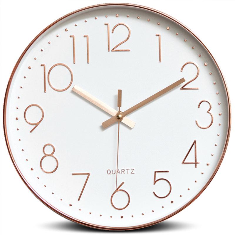 30cm Quartz Silent Wall Clock for Living Room - Creative, Wall-Mounted Design