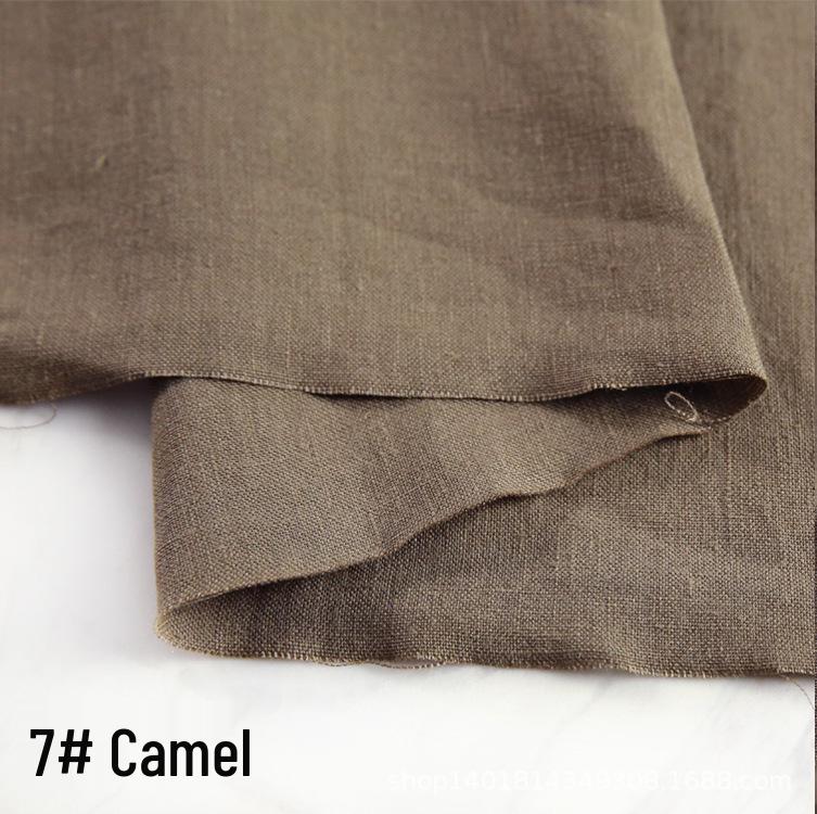 High-Quality Sand Washed Linen-Cotton Fabric for Summer Dresses & Pants