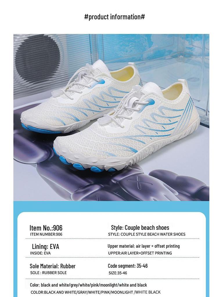 Lightweight Non-Slip Quick-Dry Aqua Shoes for Men & Women – Perfect for Beach, Diving, Swimming, Surfing