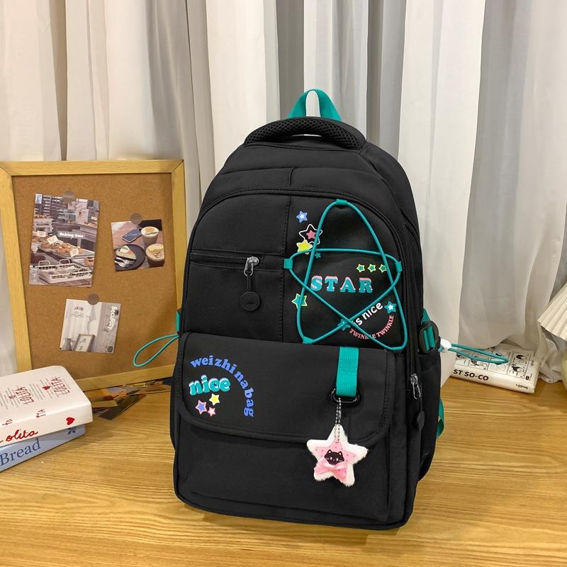 

Student Schoolbag Women s Lightweight Large Capacity Star Backpack