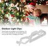 60 Pcs Christmas Light Clips Plastic Soft Flexible Waterproof Small Christmas Light Clips Hooks Christmas Tree Decoration
