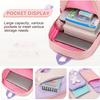 3-Piece Ultra-light Rabbit Backpack Set for Girls, Grades 1-6: Includes School Bag, Lunch Bag, and Pencil Case