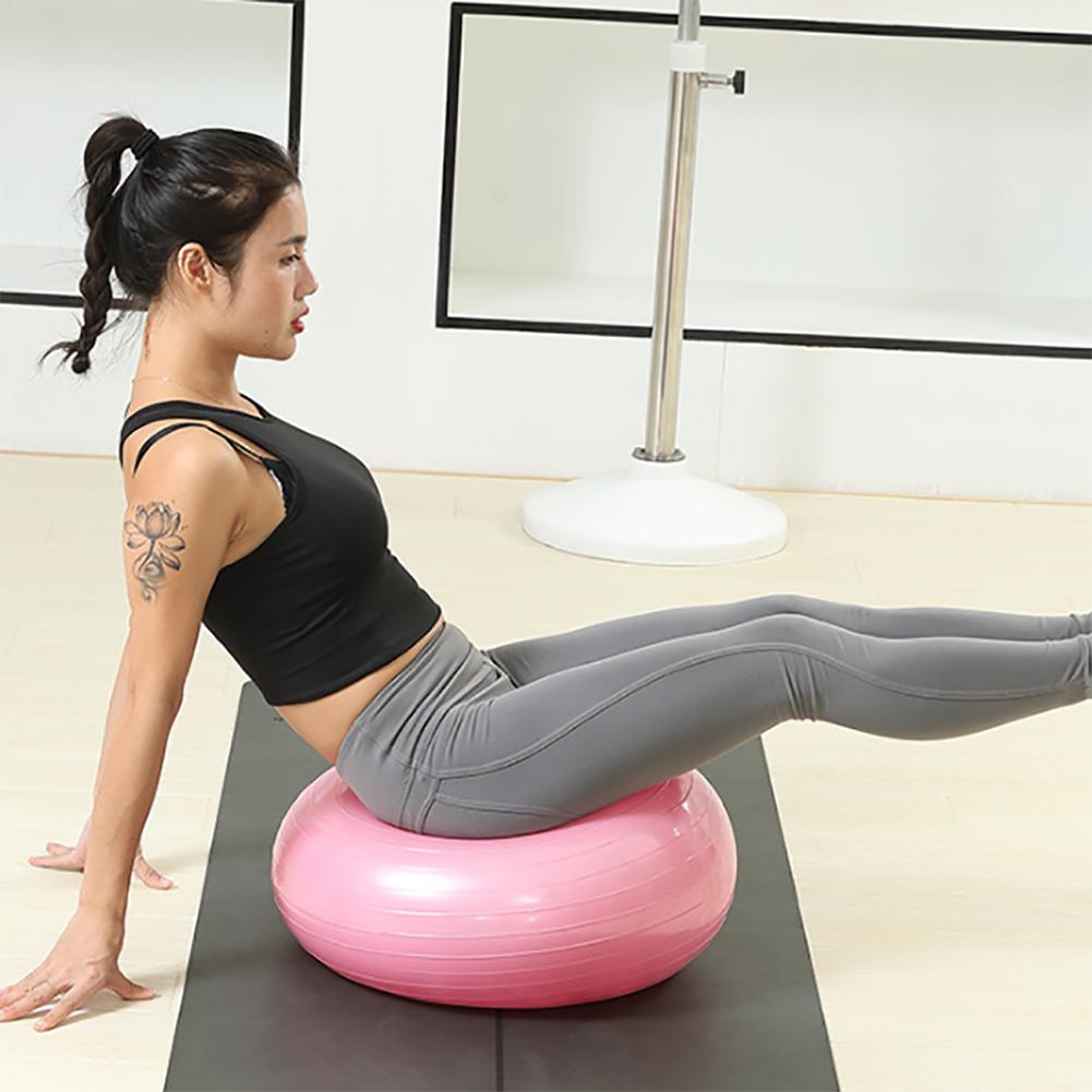 Exercise Donut Yoga Ball Workout Core Training Stability Ball For Yoga Pilates Balance Training