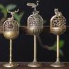 Lampe Creux Pie Bois de Santal Parfum Encensoir Fumant Porte-Encens à Refoulement Ornements Maison de Thé Salle d'Étude Décoration Intérieure