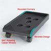Lockable Mobile CPU Stand Black CPU Stand PC Accessories Computer Tower Stand  Office