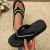 Fashion Lace Pleated Decor Low Heel Slippers Women Summer Wedges Thick Bottom Flip Flops for Woman Comfort Non-Slip Slides Mujer