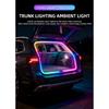 4M Car Trunk LED Strip Light RGB Rainbow Dynamic Chasing Light Universal Auto Trunk Decoration Exterior Interior LED Light 12V