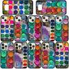 Hoesje voor Samsung Galaxy S25 S24 S23 iPhone 16 15 Xiaomi Redmi Note 14 13 12 16E 11 Pro Max OPPO Moto Huawei Paintbox Palette Water Color Pallet Cover