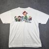 Peanuts Shirt Mens XL White Seasons Greetings Snoopy Christmas Graphic Unisex T-Shirt