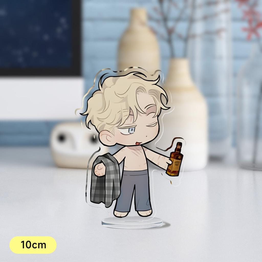 Hot Korean Cartoon BL Manga Anime Roses and Champagne Acrylic Stand Figure Standing Desktop Display Fans Collection Jewelry Gift