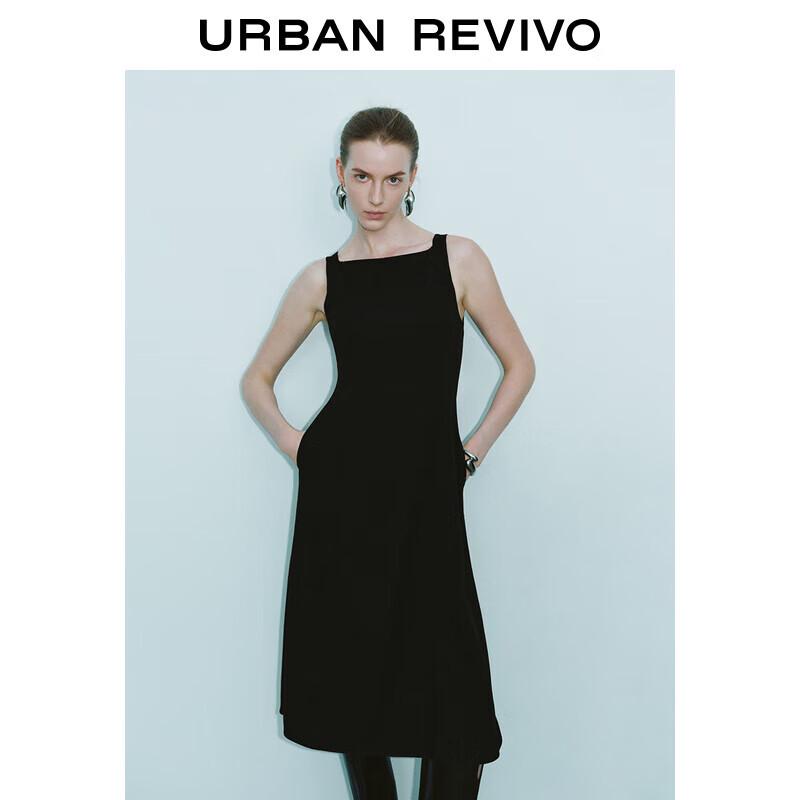 UR French Style One-Shoulder Sleeveless A-Line Long Dress XS