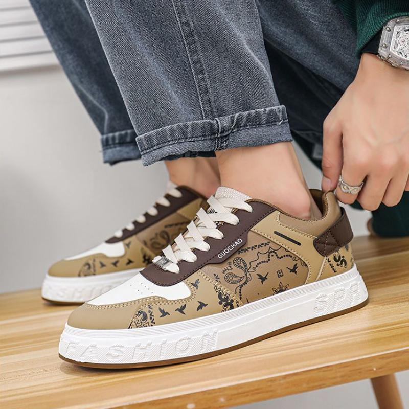 WTEMPO Značka Menšina Nekonfliktní Korejská Neformální Sportovní obuv Prodyšný trend Nízká pánská desková obuv Studenti mohou nosit ploché malé bílé boty