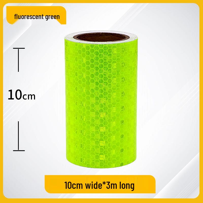 Night Safety Anti-Collision Reflective Strips - Traffic Warning Stickers with Microprismatic Film