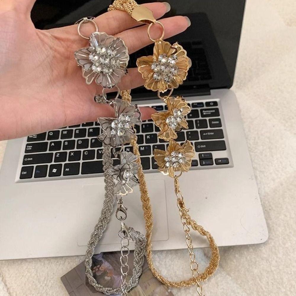 Gold Silver Chain Belt High-end Design Metal Chain Waistband Fashion Dress Belt Chain  Women