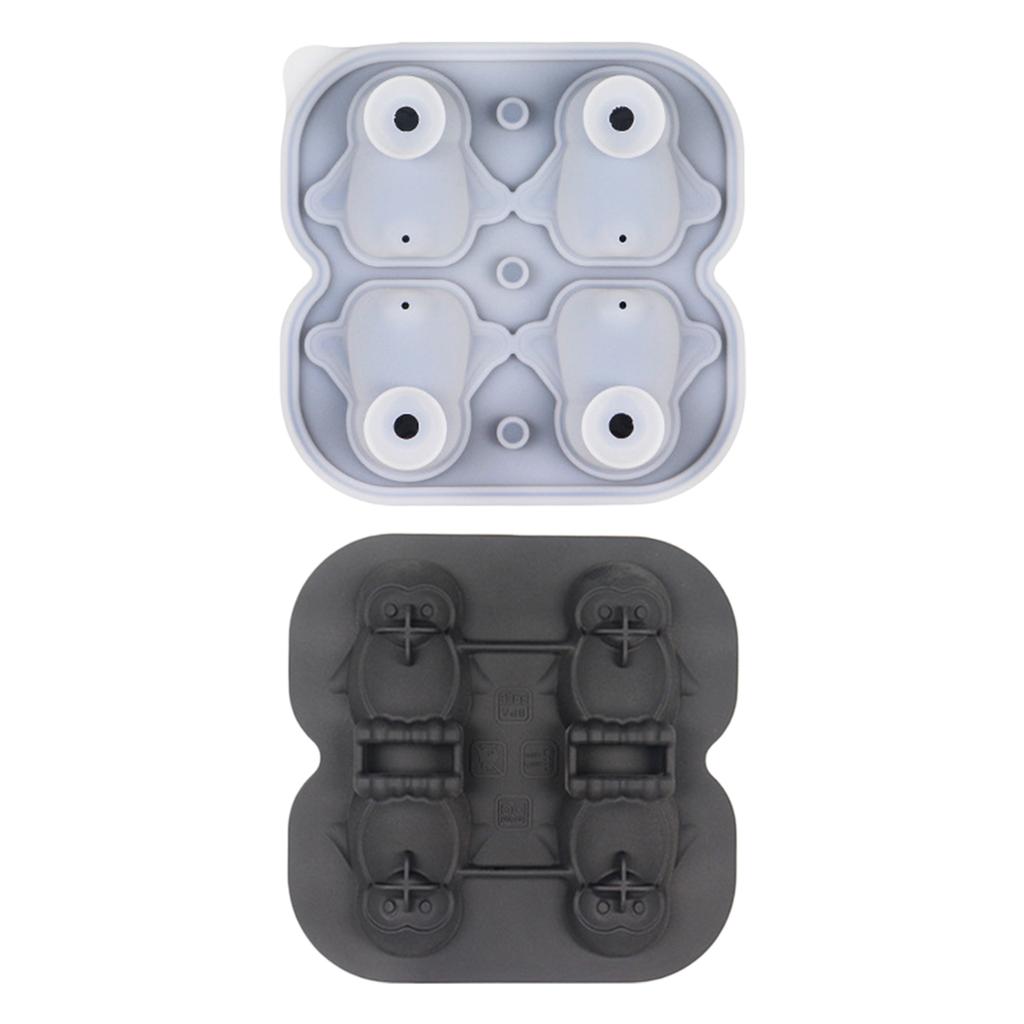 3D Silicone Mold With Funnel - Whiskey & Cocktail Ice Trays , Brandy, Fast -Free, Easy Release Novelty Gift For Men