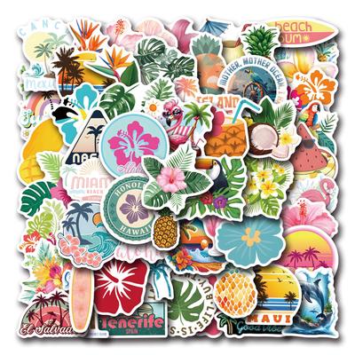 55 Tropical Tropical Graffiti Stickers Decorate Luggage Laptop Mobile Stickers