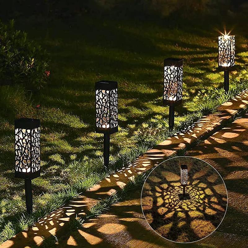Solar Garden Light Waterproof Outdoor Lawn Lamp Garden Solar Spotlight Pathway Landscape Solar Underground Light Decor Street