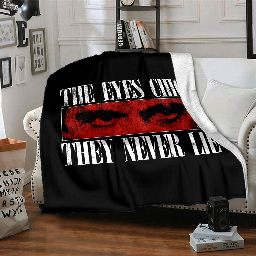 1pc eyes chico Soft Flannel All Season Throw for Home, Office, Outdoor UseDurable Comfort Soft Warm Throw for Home