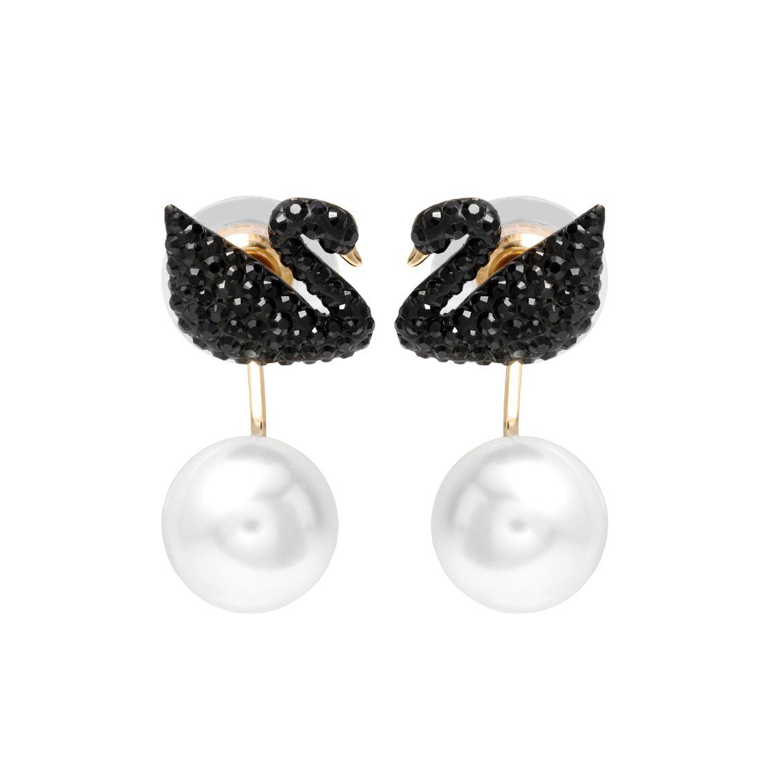 

Swarovski Black Swan Shaped Pierced Imitation Crystal Earrings Women earrings 5193949 Shopping Bag