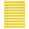 Balcony Privacy Screen Yellow and White 120 x 500 cm HDPE