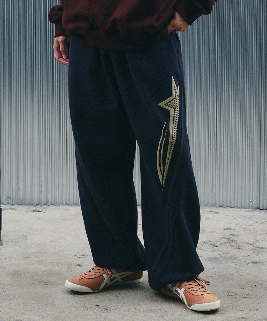 GAKKAI UNIONS Rising Sweat String Line Pants Navy
