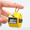 Contador de cuenta manual de metal Clicker con pantalla de 4 dígitos No requiere batería Tamaño compacto Contador de clicker mecánico portátil Suministros deportivos