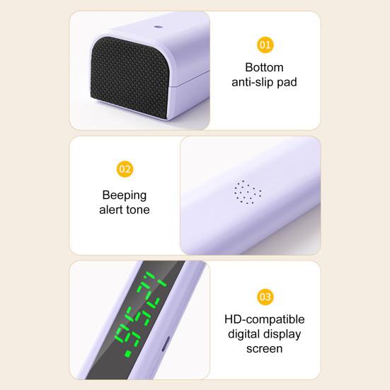 Kids Altimeter Portable Cordless Electronic Height Stadiometer with LED Display Digital Screen Contactless Children Growth Monitoring Tool