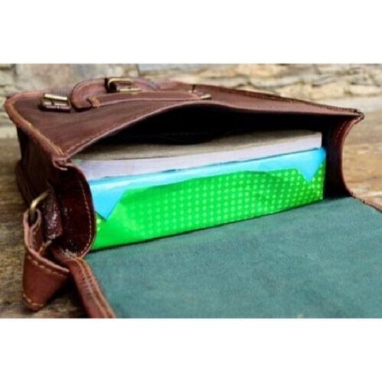 Small Cross Body Men's Rustic Genuine Leather Messenger Shoulder Bag Satchel