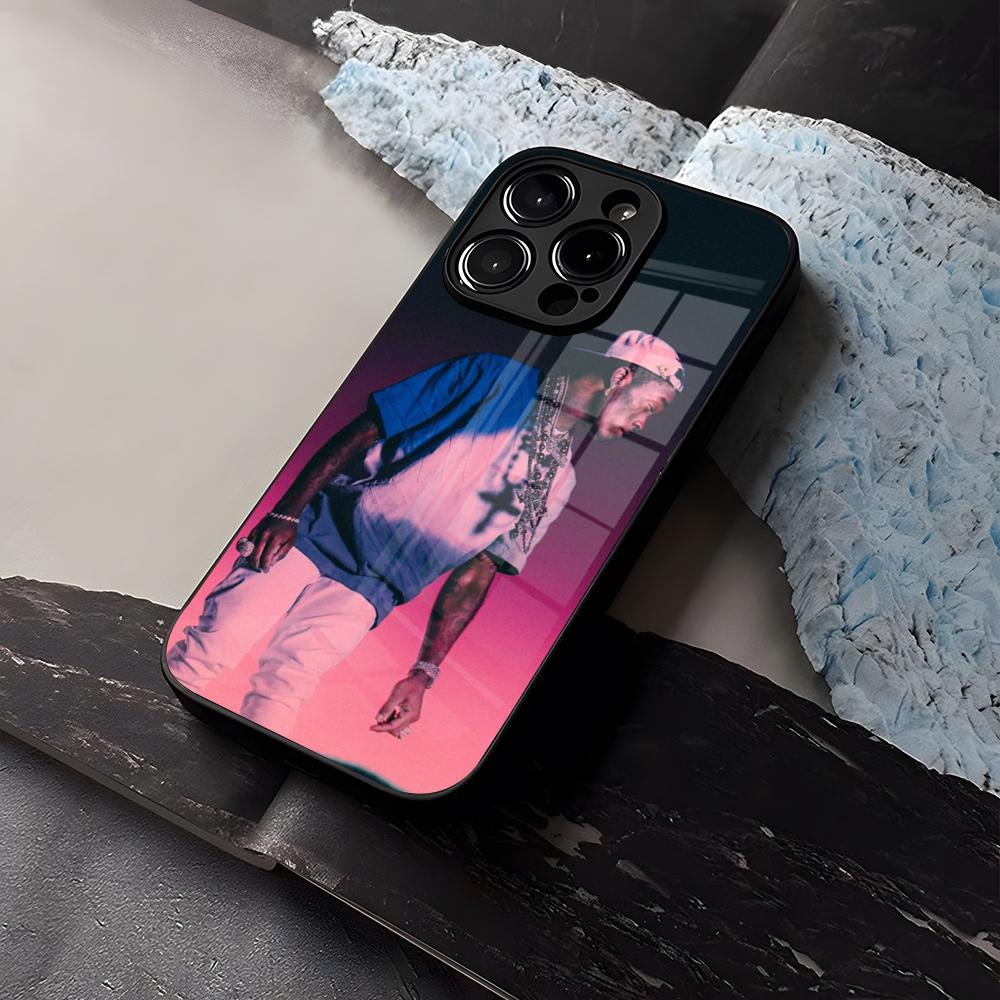 Custodia per Telefono Lil Uzi Vert Vetro Temperato Per IPhone 16 13 14 12 15 11 Pro Max Plus Mini X XR SE2020 Coque