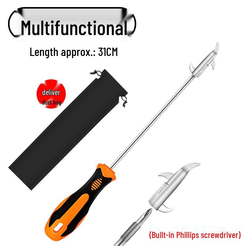 Tire Hook & Cleaning Tool Set with Right Angle and Elbow Screwdrivers