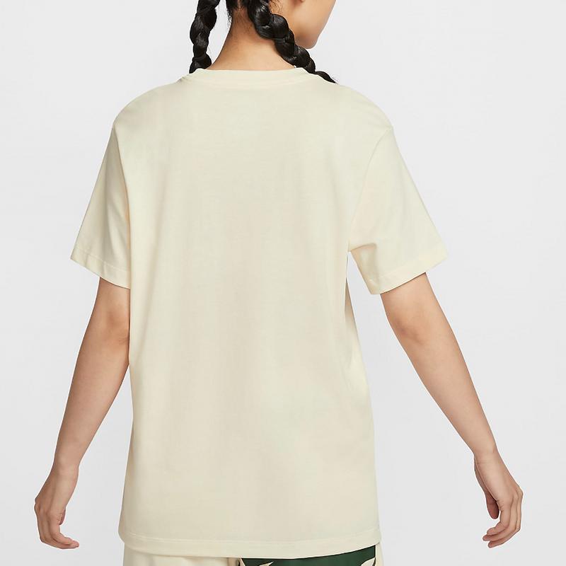 New Nike Air Women'ss Letter Logo Crewneck T-Shirt 'Light Pink' FV8003-110