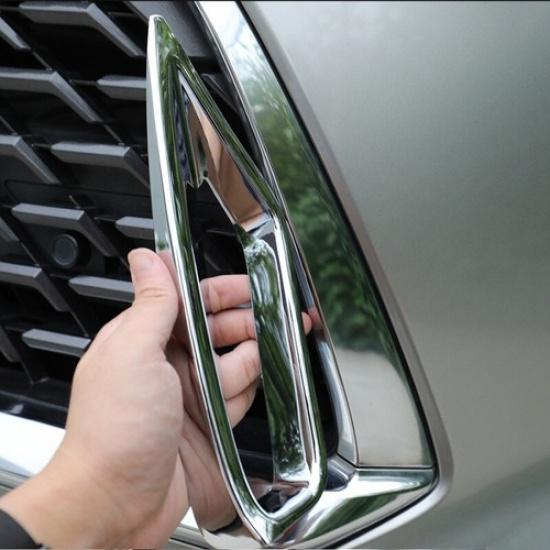ABS Chrome Front Fog Light Lamp Cover Trim For 2020+ Lexus RX350 RX350L RX450h