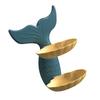 Double Layer Soap Dish Wall Mounted PP Goldfish Shaped Soap Draining Holder for Bathroom