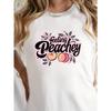 Feeling Peachey Peach Graphic Tee Oversized Short Sleeve Sweet And Vibrant Casual Top