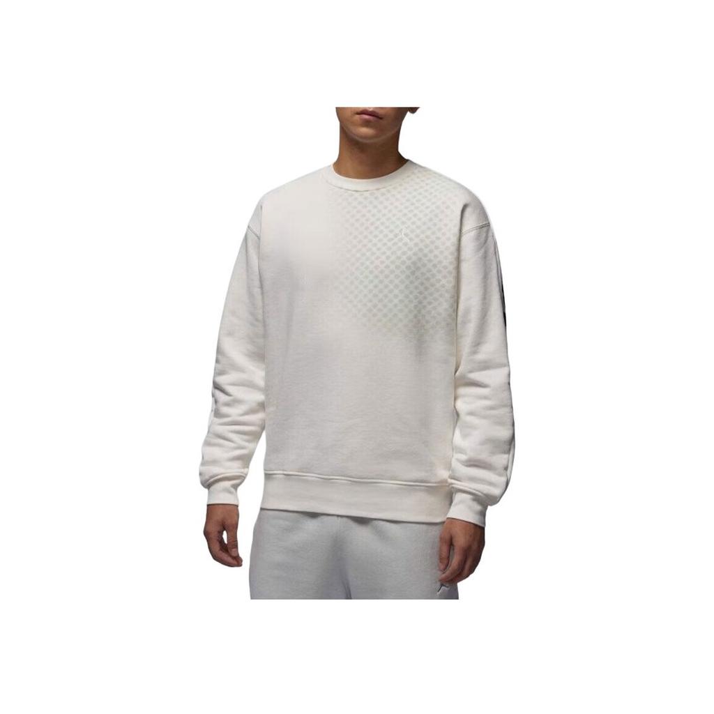 Jordan AS M J FLT GFX Felpa Girocollo Edizione Limitata Anno del Serpente Felpa Comoda a Maniche Lunghe Uomo sweatshirt Bianco HQ8826133