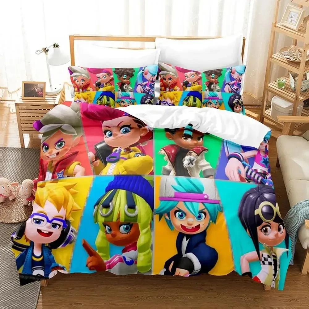 Game Ninjala Bedding Set Single Twin Double Queen King Cal King Size Bed Linen Set