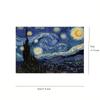Van Gogh Sky Puzzle+fotorámeček Okenní parapet Cat 150 Mini zkumavka Puzzle Světově proslulá série obrazů Cestovní puzzle YC-M
