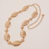A New Style of High-end Women's Waist Chain with Metal Hollowed-out Patterns and Geometric Designs