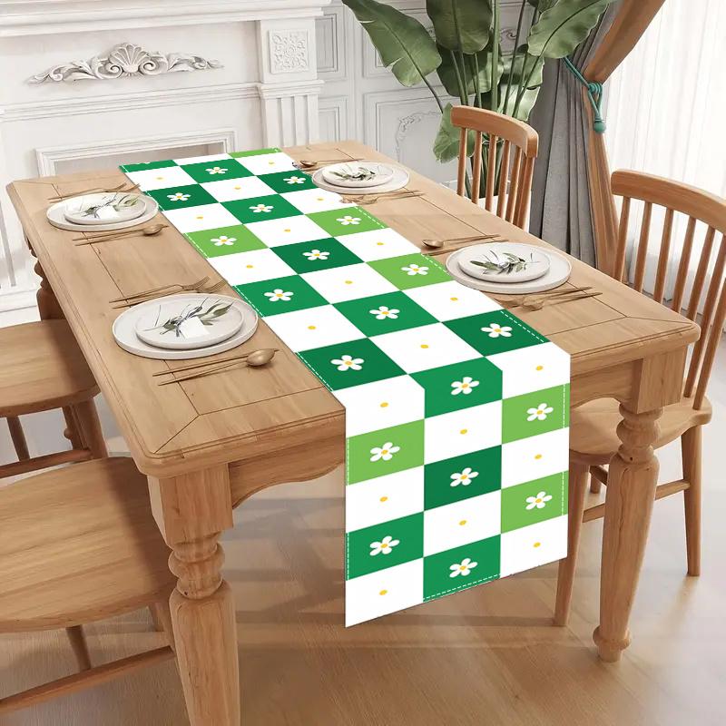 Vintage Hand - drawn Lily Floral Table Runner, Artistic Table Decor Women s clothing 40x140cm