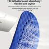 Massage Breathable Shoe Insoles Thickened Sea Wave Sole High Elasticity Shock Absorption Sweat-Absorbent Wear-Resistant Non-Slip Shoe Inserts