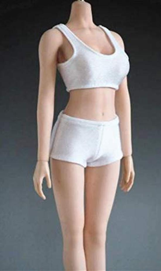 Scale Sexy Short Vest and Short Pants Gym Clothes for Action Figures and Head Not [TOYBARJAPAN] 1/6 (Body Included)