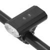 3LED Svetlo na bicykel Nastaviteľné Vodotesné Predné svetlo na bicykel s ukazovateľom batérie USB Nabíjanie pre Cestu