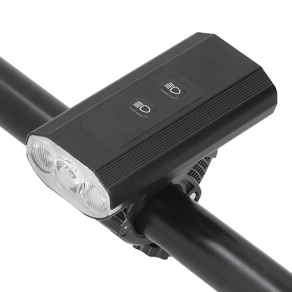3LED Svetlo na bicykel Nastaviteľné Vodotesné Predné svetlo na bicykel s ukazovateľom batérie USB Nabíjanie pre Cestu