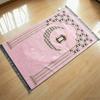 Tapis de prière floral islamique, Tapis de prière musulman facile à nettoyer, Couverture à genoux pliable, respectueuse de la peau et résistante à l'usure