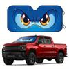 Eyes on Blue Background UV Block Sunshade with Accessories 4pcs Free Suction Cup Auto Front Window Windshield Vehicle