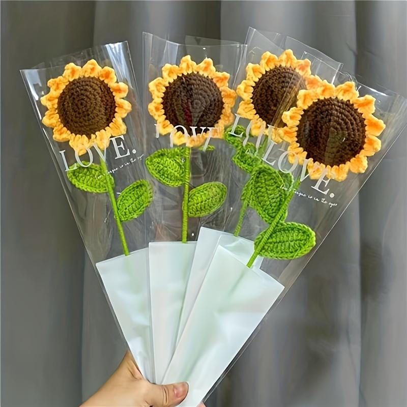 Handmade Sunflower Crochet Bouquet - Perfect for Teacher Appreciation, Mother's Day, and Valentine's Day Gifts