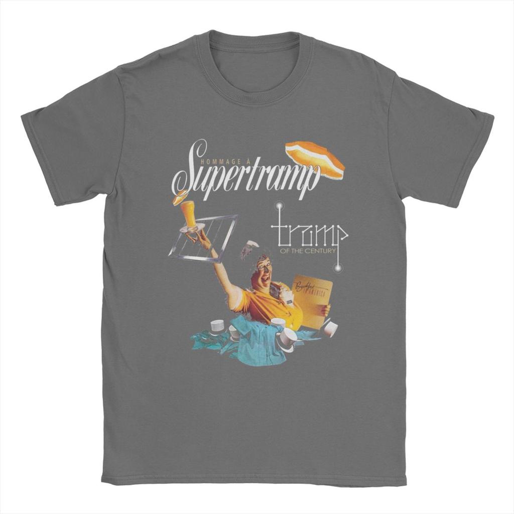 Musik Supertramp Männer T-Shirt Lustige T-Shirts Kurzarm O Neck T-Shirts 100% Baumwolle 4XL 5XL Kleidung