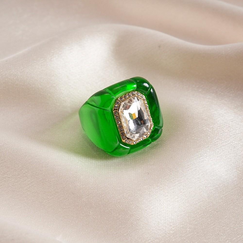 Candy Color Acrylic Resin Ring Exaggerated Big Dome Plain Ring Geometric Ring  Jewelry Gifts